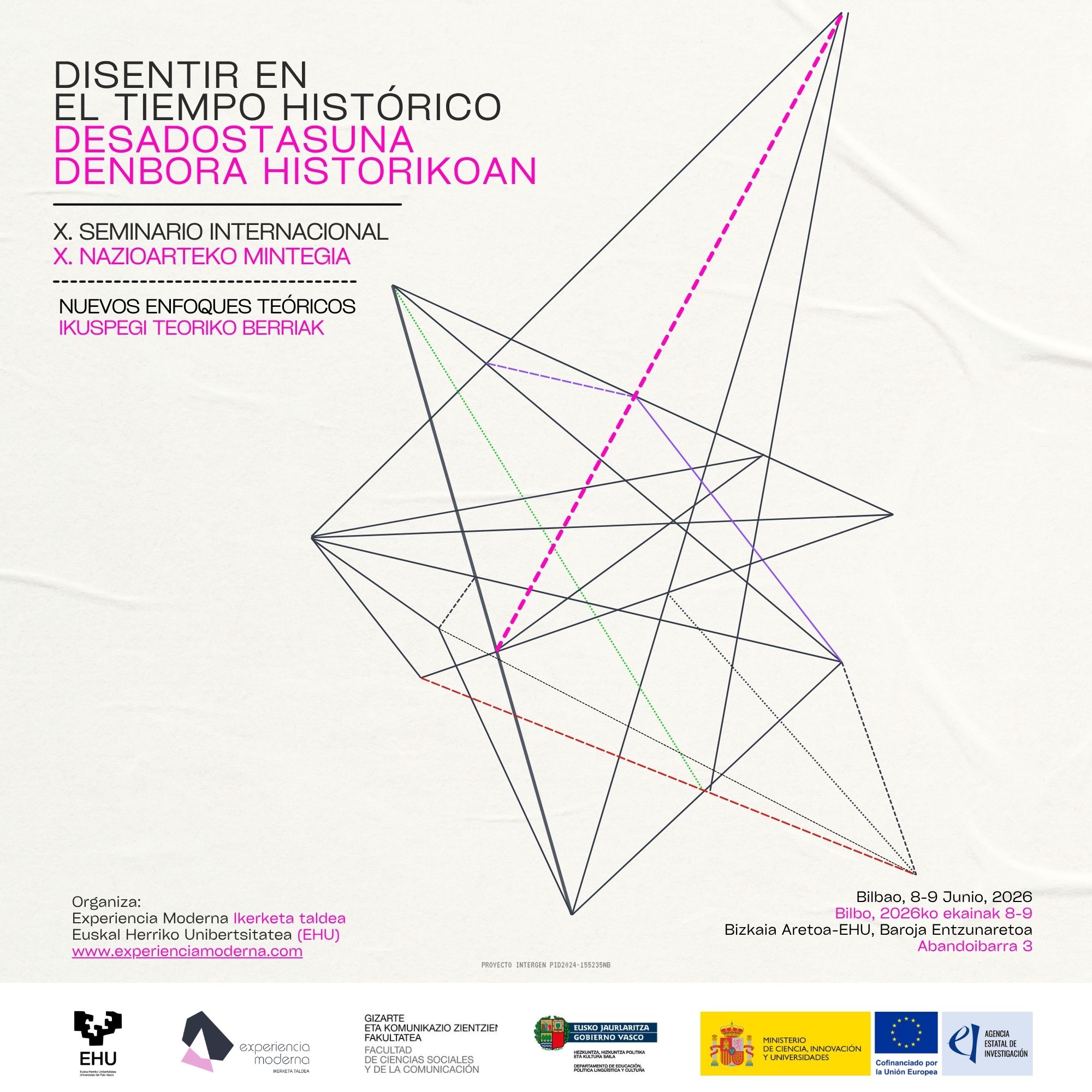Cartel del seminario "Disentir en el tiempo histórico"